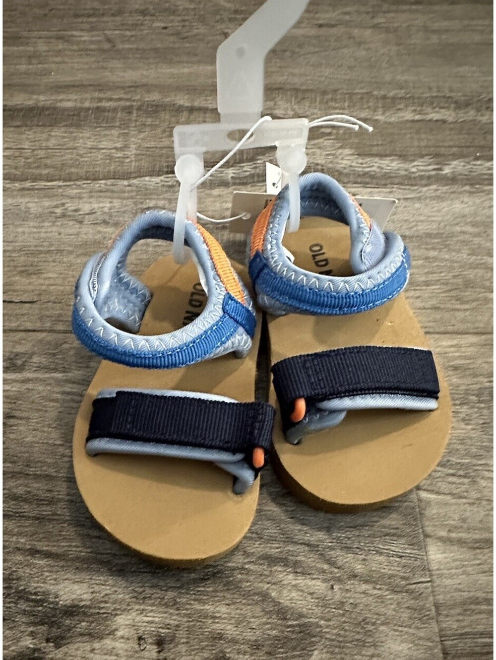 Old Navy Infant/Newborn Boy Double-Strap Sandals Navy  Size 3-6 Months NWT
